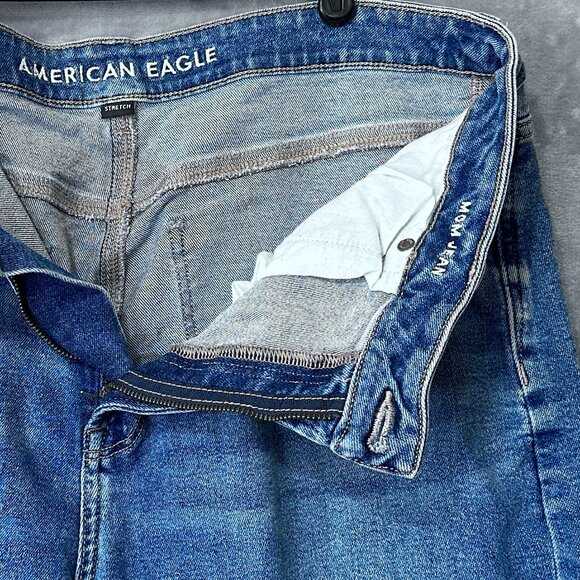 American Eagle Mom Jean Medium Wash Size 16 - Picture 3 of 10